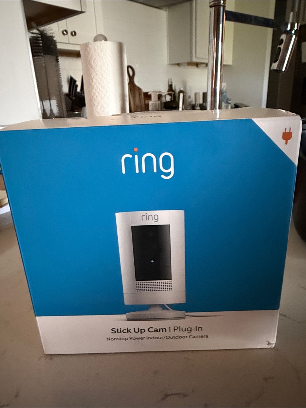 Ring Stick Up Cam Plug-In Camera